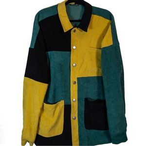 Men’s Patchwork Button down shirt